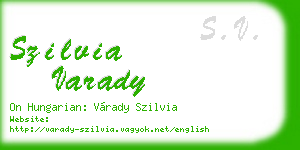 szilvia varady business card